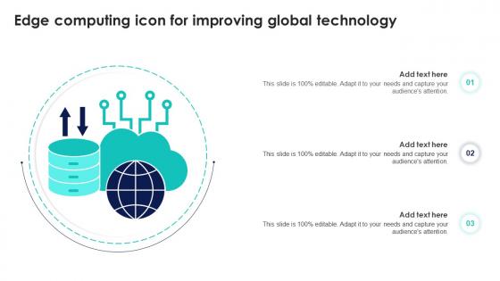 Edge Computing Icon For Improving Global Technology