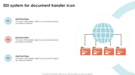 EDI System For Document Transfer Icon