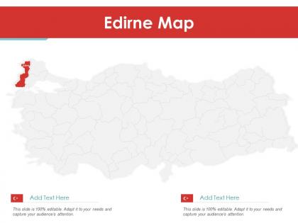 Edirne map powerpoint presentation ppt template