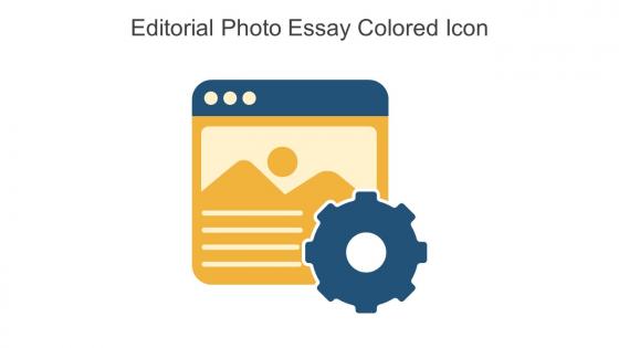 Editorial Photo Essay Colored Icon In Powerpoint Pptx Png And Editable Eps Format