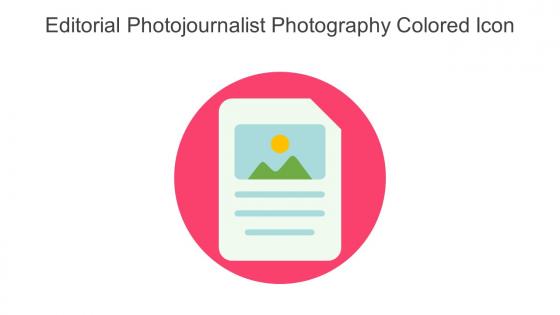 Editorial Photojournalist Photography Colored Icon In Powerpoint Pptx Png And Editable Eps Format
