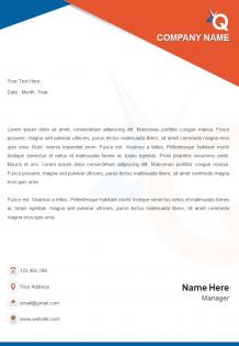 Education and teaching one page letterhead design template