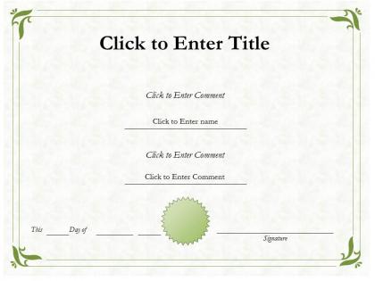 Education award diploma certificate template of accomplishment completion powerpoint adults kids