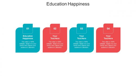 Education happiness ppt powerpoint presentation infographics designs download cpb