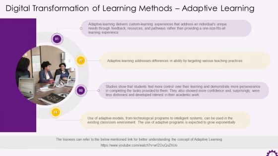 Education Industry Digitalization With Adaptive Learning Training Ppt
