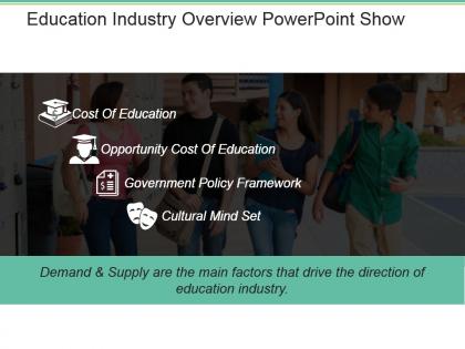 Education industry overview powerpoint show