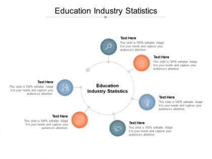 Education industry statistics ppt powerpoint presentation summary vector cpb