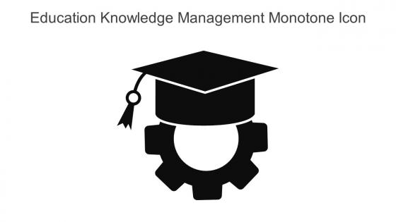 Education Knowledge Management Monotone Icon In Powerpoint Pptx Png And Editable Eps Format