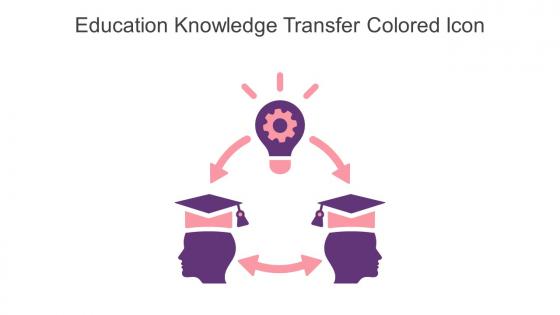 Education Knowledge Transfer Colored Icon In Powerpoint Pptx Png And Editable Eps Format