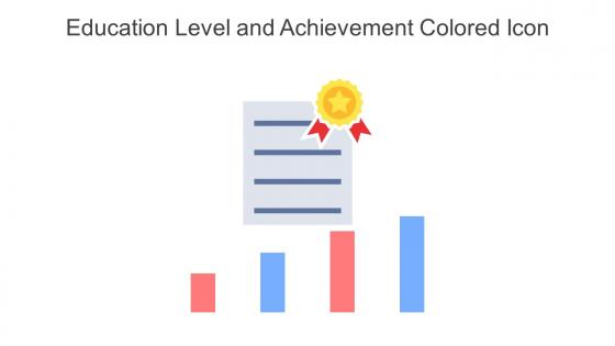 Education Level And Achievement Colored Icon In Powerpoint Pptx Png And Editable Eps Format