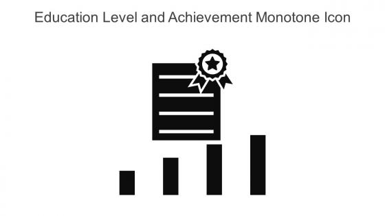 Education Level And Achievement Monotone Icon In Powerpoint Pptx Png And Editable Eps Format