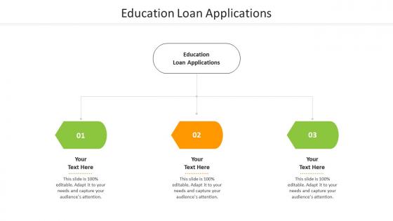 Education loan applications ppt powerpoint presentation infographics graphics cpb