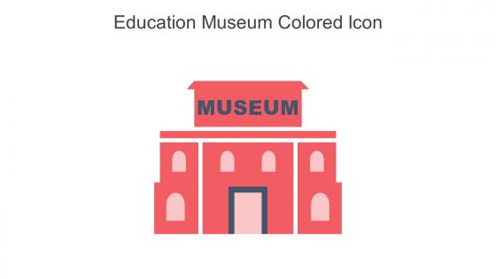 Education Museum Colored Icon In Powerpoint Pptx Png And Editable Eps Format