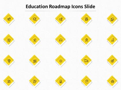 Education roadmap icons slide l1045 ppt powerpoint presentation file