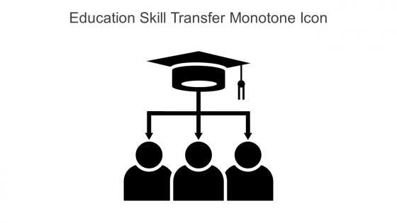 Education Skill Transfer Monotone Icon In Powerpoint Pptx Png And Editable Eps Format