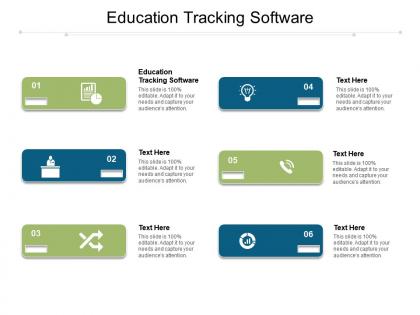 Education tracking software ppt powerpoint presentation portfolio slides cpb
