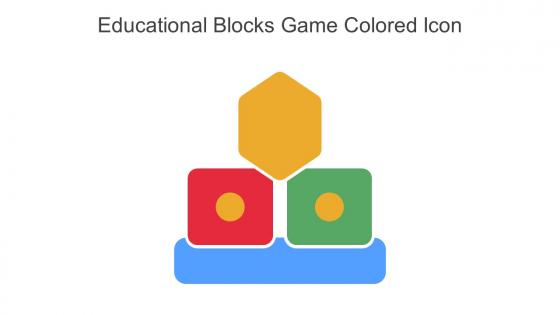Educational Blocks Game Colored Icon In Powerpoint Pptx Png And Editable Eps Format
