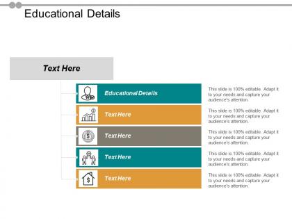 Educational details ppt powerpoint presentation gallery layout ideas cpb