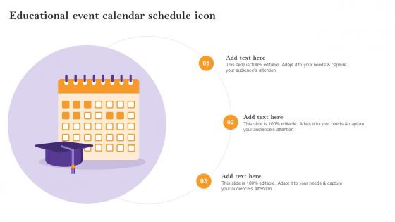 Educational Event Calendar Schedule Icon