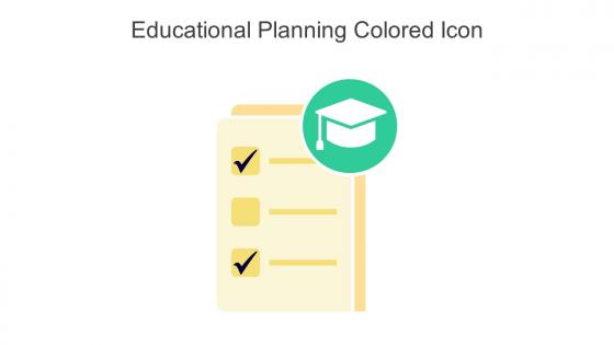 Educational Planning Colored Icon In Powerpoint Pptx Png And Editable Eps Format