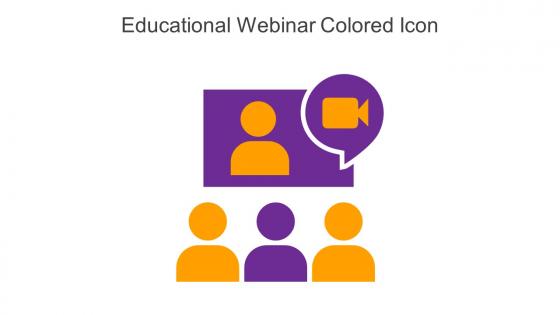 Educational Webinar Colored Icon In Powerpoint Pptx Png And Editable Eps Format