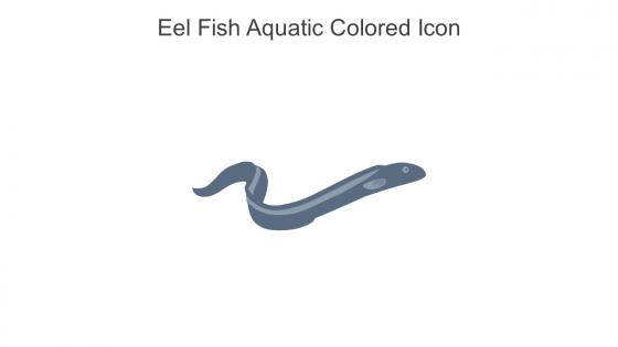 Eel Fish Aquatic Colored Icon In Powerpoint Pptx Png And Editable Eps Format