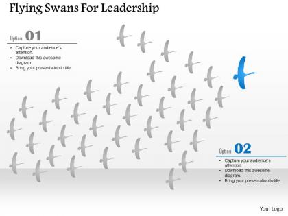 Ef flying swans for leadership powerpoint template