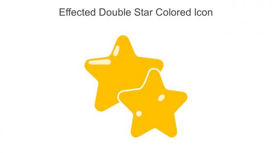 Effected Double Star Colored Icon In Powerpoint Pptx Png And Editable Eps Format