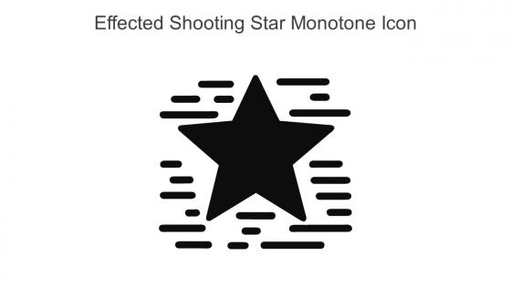 Effected Shooting Star Monotone Icon In Powerpoint Pptx Png And Editable Eps Format