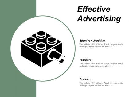 Effective advertising ppt powerpoint presentation infographic template design ideas cpb