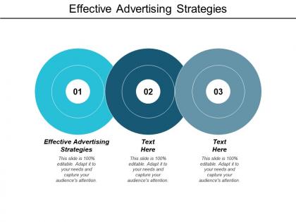 Effective advertising strategies ppt powerpoint presentation information cpb