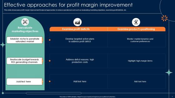 Effective Approaches For Profit Margin Improvement