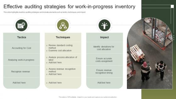 Effective Auditing Strategies For Work In Progress Inventory