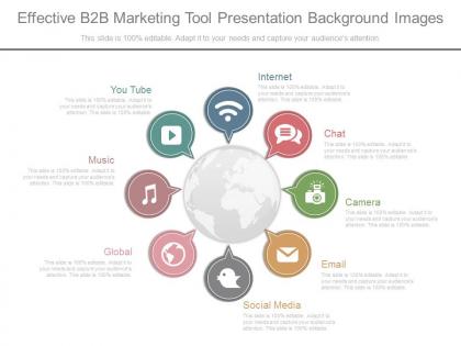 Effective b2b marketing tool presentation background images