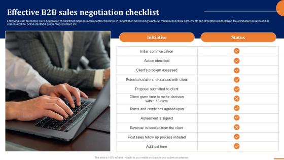 Effective B2b Sales Negotiation Checklist How To Build A Winning B2b Sales Plan