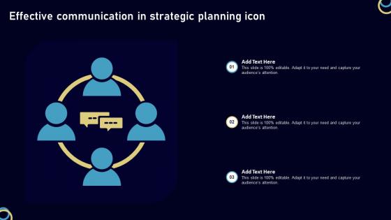 Effective Communication In Strategic Planning Icon