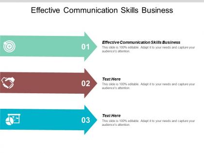 Effective communication skills business ppt powerpoint presentation file information cpb