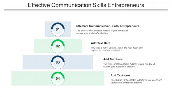 Effective Communication Skills Entrepreneurs Ppt Powerpoint Presentation Deck Cpb