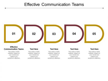 Effective communication teams ppt powerpoint presentation model slide portrait cpb