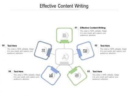 Effective content writing ppt powerpoint presentation portfolio vector cpb