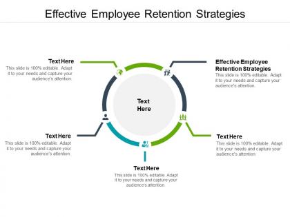 Effective employee retention strategies ppt powerpoint presentation infographic cpb