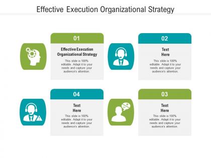 Effective execution organizational strategy ppt powerpoint presentation summary design templates cpb