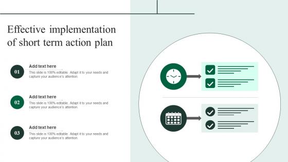 Effective Implementation Of Short Term Action Plan