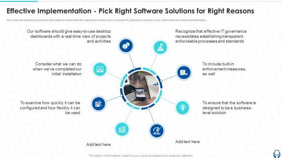 Effective Implementation Pick Right Software Solutions Information Technology Governance