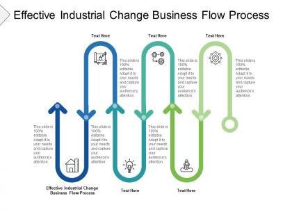 Effective industrial change business flow process ppt portfolio elements cpb