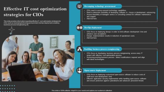 Effective IT Cost Optimization Strategies For Cios Initiative To Attain Cost Leadership