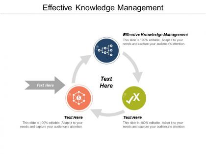 Effective knowledge management ppt powerpoint presentation gallery gridlines cpb