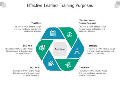 Effective leaders training purposes ppt powerpoint presentation professional portrait cpb
