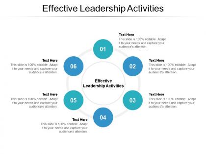 Effective leadership activities ppt powerpoint presentation file portrait cpb