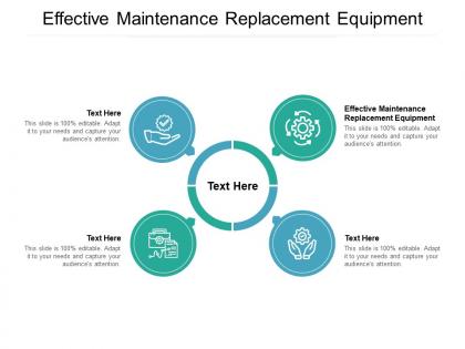 Effective maintenance replacement equipment ppt powerpoint presentation ideas files cpb